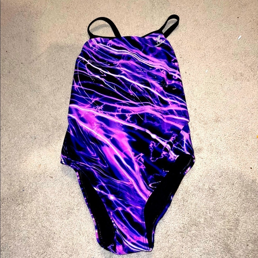 GIRL’S Neon Durafast performance / competition swim suit.